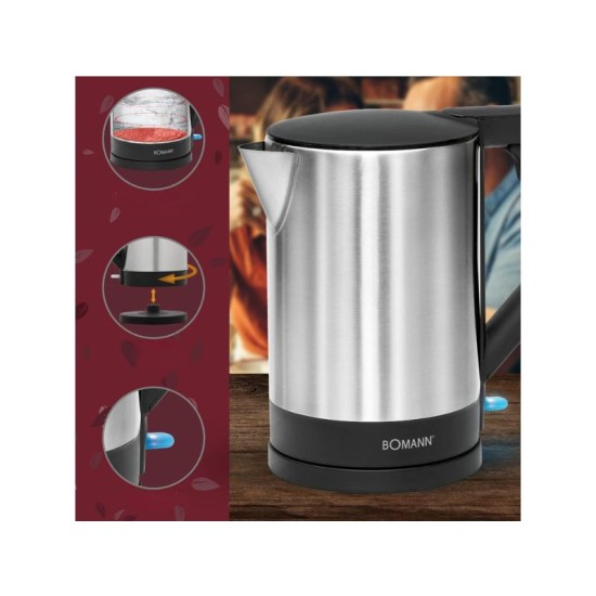 Електрическа кана Bomann WKS 3002 CB, 1.5 литра, 2200W